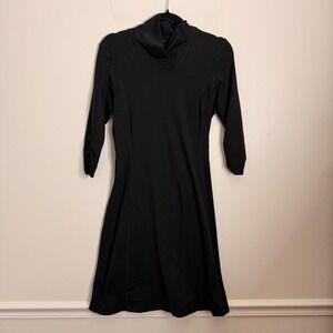 Mountain Hardwear Black Cowl Neck 3/4 Sleeve Athletic Dress Size S